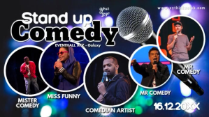 Stand up Comedy Stage Event banner Template A Digital Display (16:9)