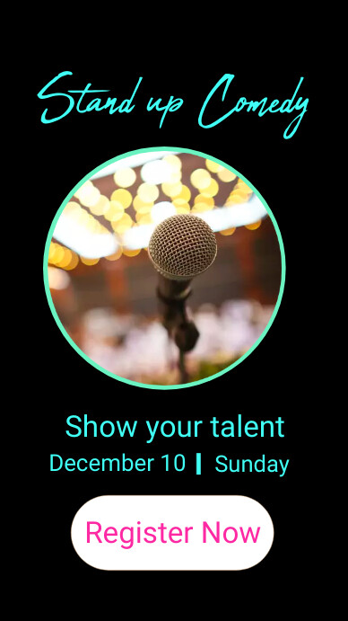 Stand up comedy template Indaba yaku-Instagram