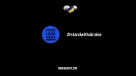 stand with ukraine wide video Display digitale (16:9) template