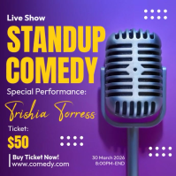 Standup Comedy Instagram-opslag template