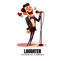 Standup comedy icon logo template