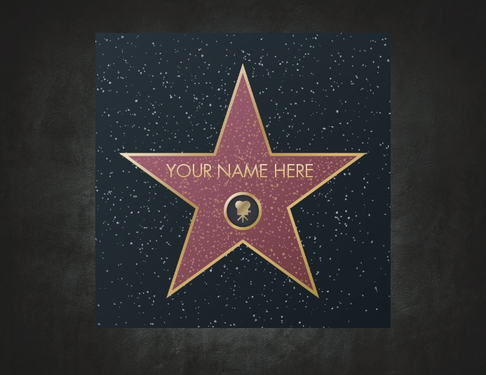 STAR OF FAME Template PosterMyWall STAR OF FAME Template PosterMyWall