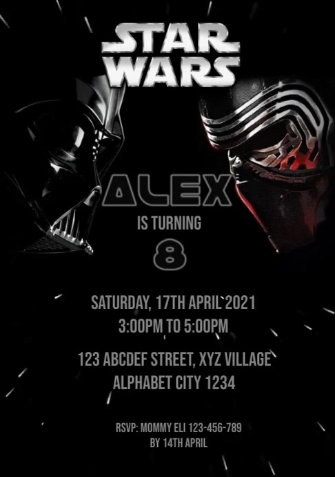 Modele Video Invitation Anniversaire Star Wars 11 Postermywall Modele Video Invitation Anniversaire Star Wars 11 Postermywall