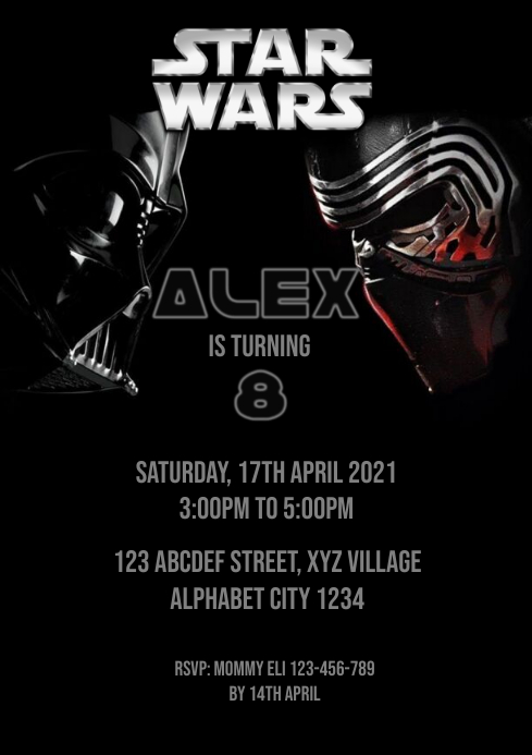 Modele Invitation Anniversaire Star Wars 3 Postermywall Modele Invitation Anniversaire Star Wars 3 Postermywall