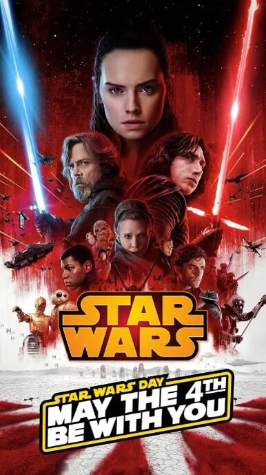Star wars Rolka Instagram template