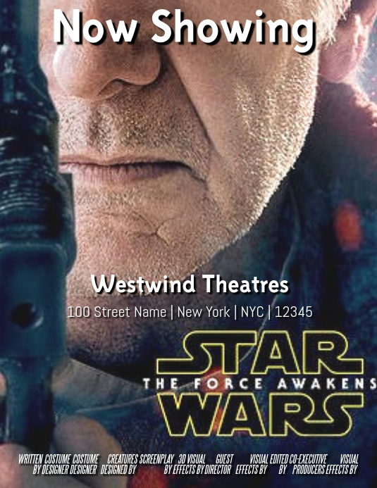 Star Wars Template PosterMyWall