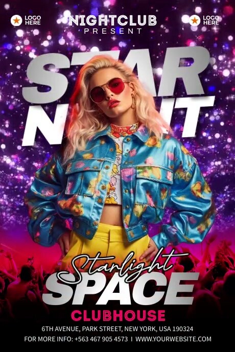 Starlight Party โปสเตอร์ template