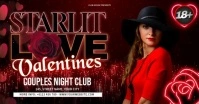 Starlit Love Valentines Facebook Shared Image template