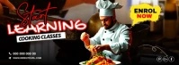 Start Learning Cooking Classes Copertina Facebook template