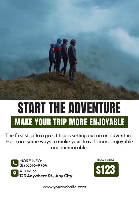 Start the Adventure Template | PosterMyWall
