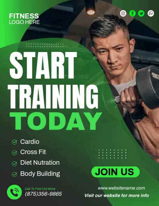 Creating Training Flyer Start Training Today Flyer Template | PosterMyWall