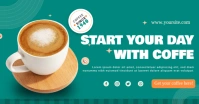 Start Your Day With Cofffee Ads Image partagée Facebook template