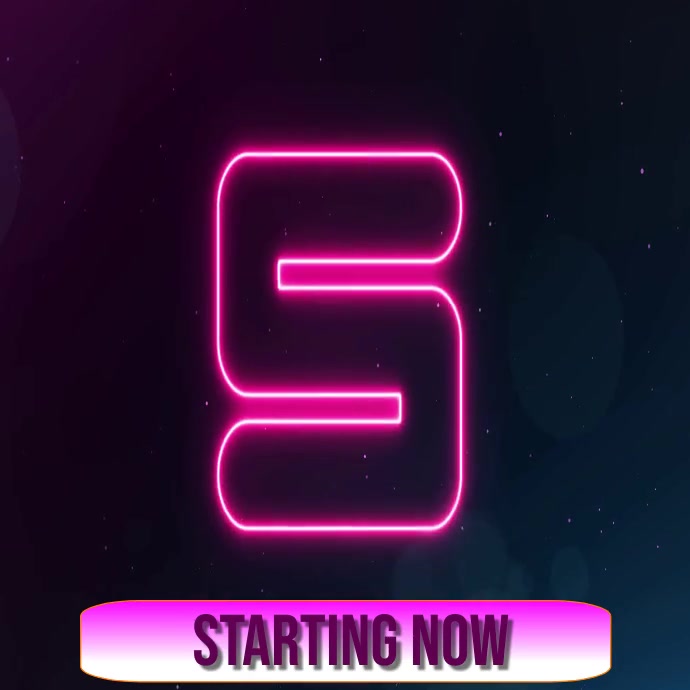 Starting Countdown Instagram Post template