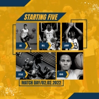 Starting Five Team 2022 Template | PosterMyWall