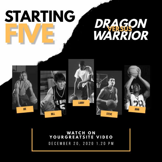 Starting Five Team 2022 Template PosterMyWall
