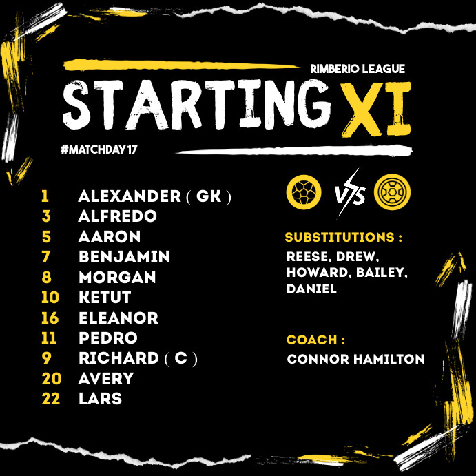 Program Line Ups Starting Line Up Template | PosterMyWall