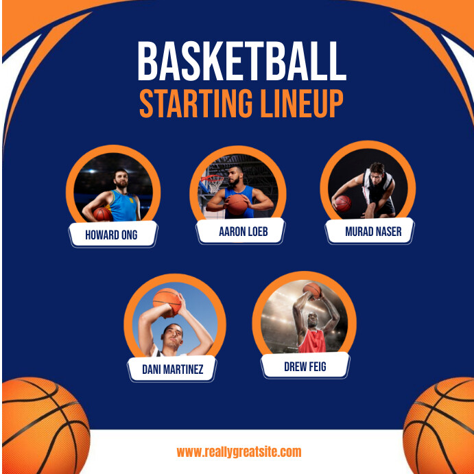 Program Line Ups STARTING LINE UP FORMATION INSTAGRAM POST Template | PosterMyWall