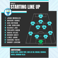 Starting Line up Template | PosterMyWall