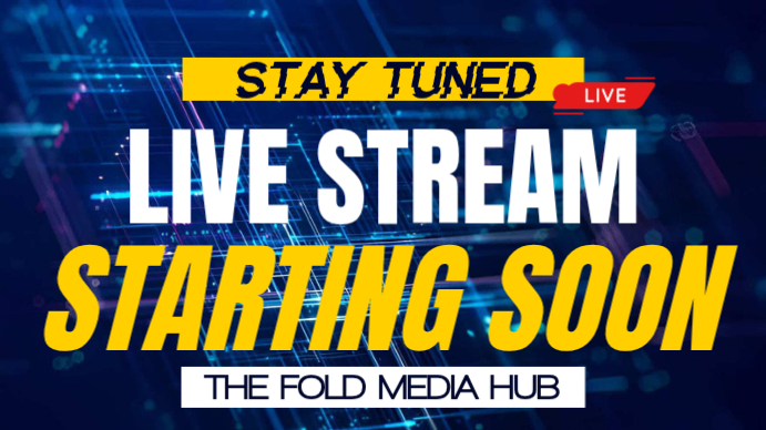 Live Stream Announcement Template | PosterMyWall