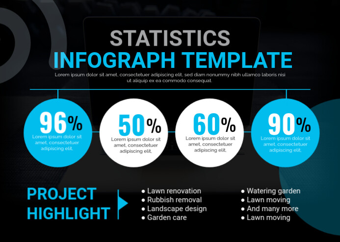 Statistics Infographic Design เทมเพลต | PosterMyWall