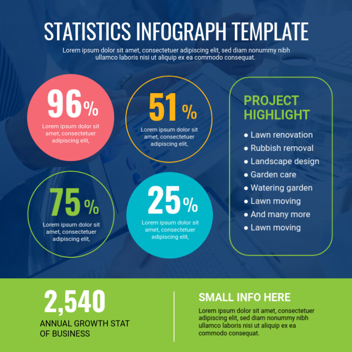 Statistics Infographic Design Template | PosterMyWall