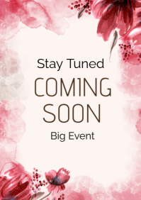 Stay connected coming soon A4 template