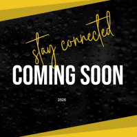 Stay connected coming soon Logo template