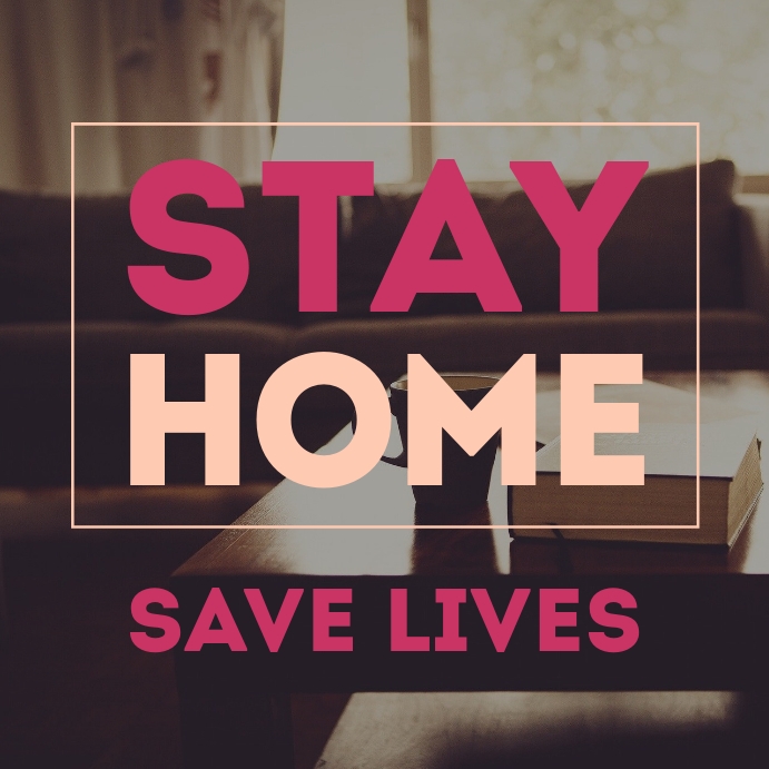 Stay Home coronavirus awareness ad 1 template