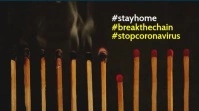 Stay home coronavirus video display template