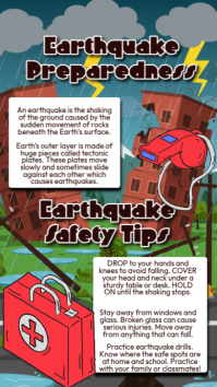 Stay Safe, Stay Earthquake Ready Instagram Story template