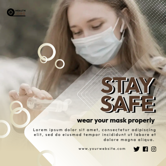 Stay Safe Notes Stay Safe Template | PosterMyWall