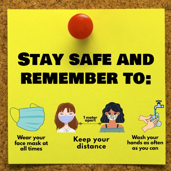 Stay Safe Notes stay safe template | PosterMyWall