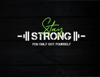 Stay Strong Flyer (US Letter) template
