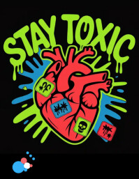 Stay Toxic Flyer (US Letter) template