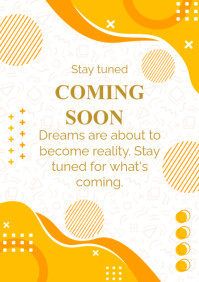 Stay Tuned coming soon A4 template