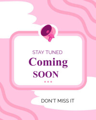 stay tuned coming soon el Instagram Portrait template