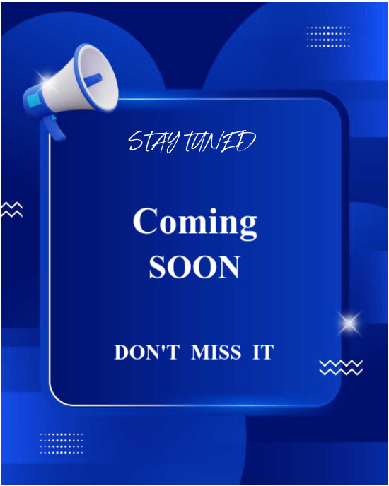 stay tuned coming soon template Instagram Portrait