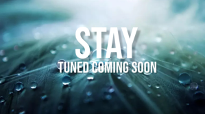 Blue Coming Soon Announcement Præsentation Template