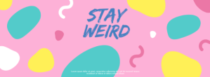 Merah Stay Weird Facebook-coverfoto Template