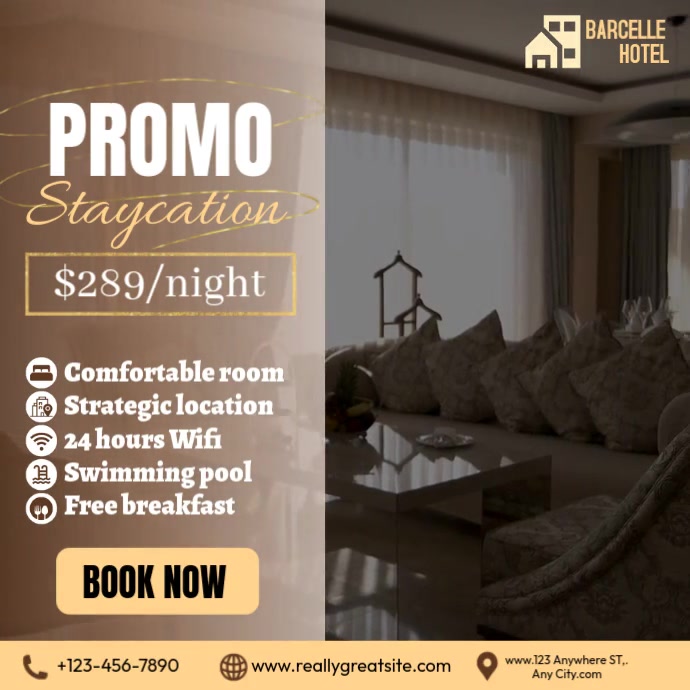 Staycation Promo Template | PosterMyWall