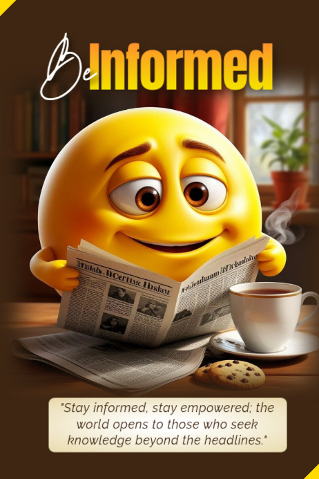 Staying Informed Poster Template | PosterMyWall