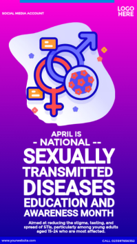 STD Awareness Month Instagram Story template