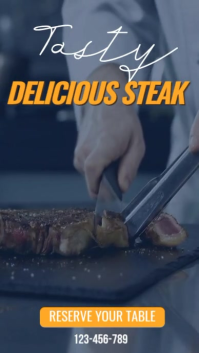 steak ad Instagram Reel template