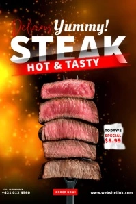 Steak Best Deals Poster template