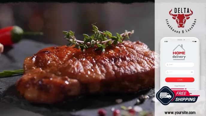 steak Display digitale (16:9) template