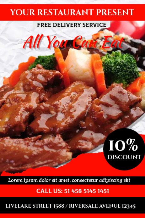 STEAK Plakat template