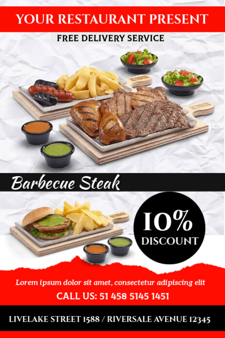 STEAK Poster template