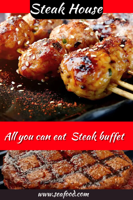 steak Poster template