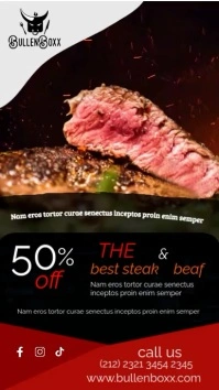 STEAK Instagram 快拍 template