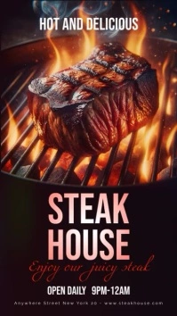 Steak House Instagram Ad template